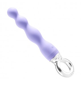 MizzZee - Ring Pulling Anal Beads (Chargeable - Purple)